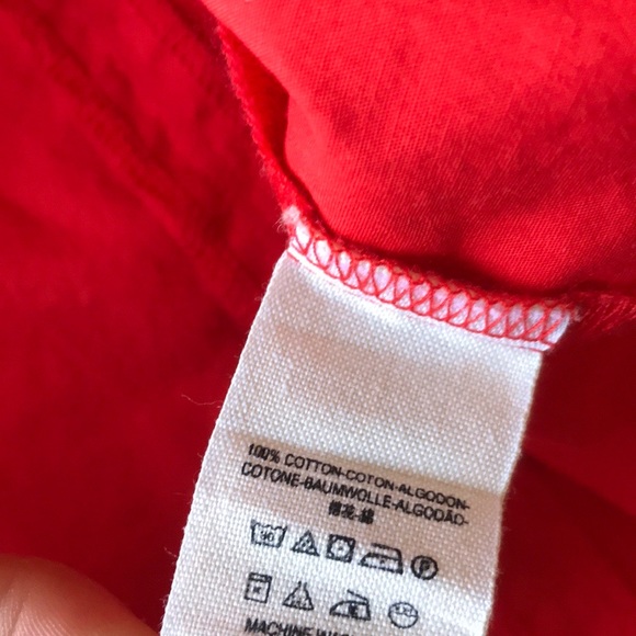 Free people show me some shoulder top bow red - Picture 10 of 11